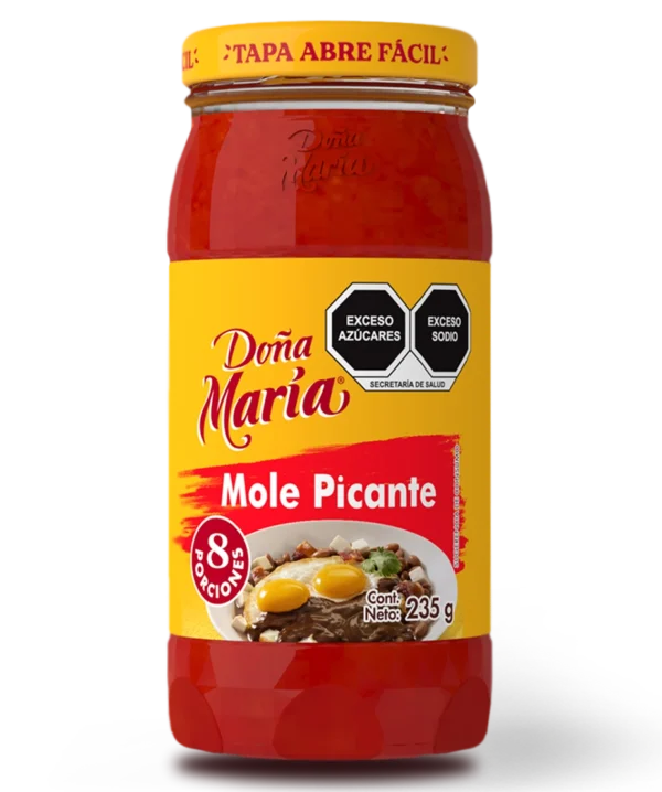 mole-picante Frasco de mole picante en pasta Doña María de 235g