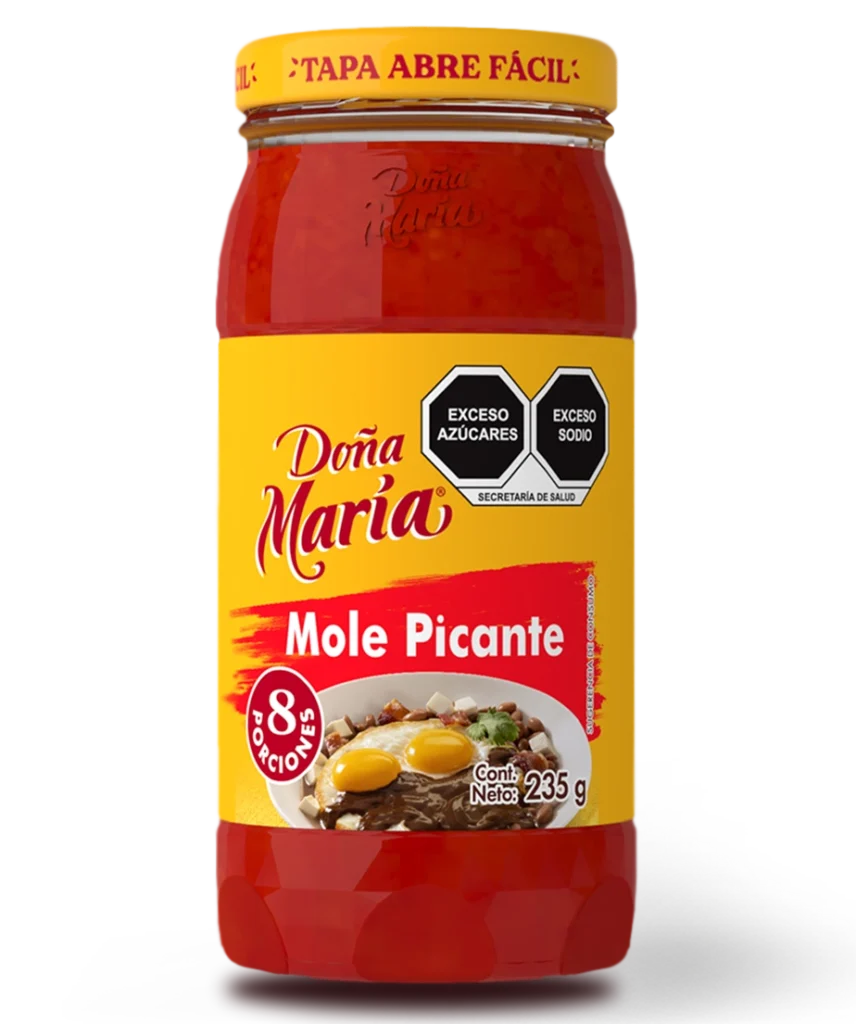 Frasco de mole picante en pasta Doña María de 235g