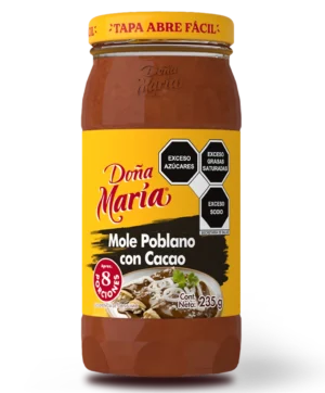 Frasco de mole poblano en pasta de 235g