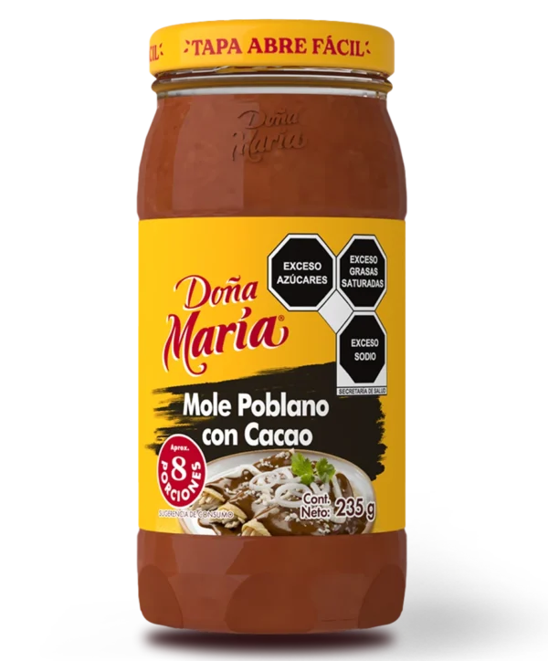 Frasco de mole poblano en pasta de 235g