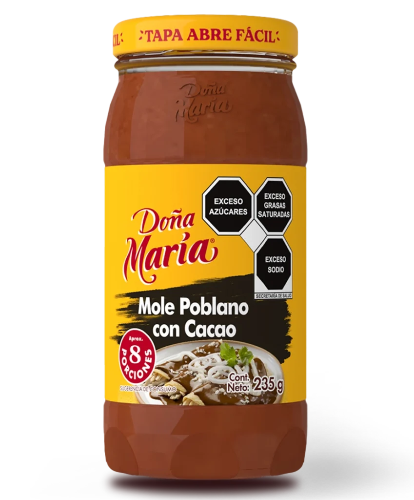 Frasco de mole poblano en pasta de 235g