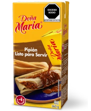 Envase de pipián listo para servir de 360g Doña María