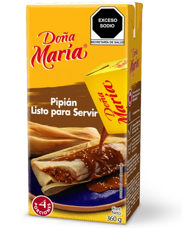Envase de pipián listo para servir de 360g Doña María