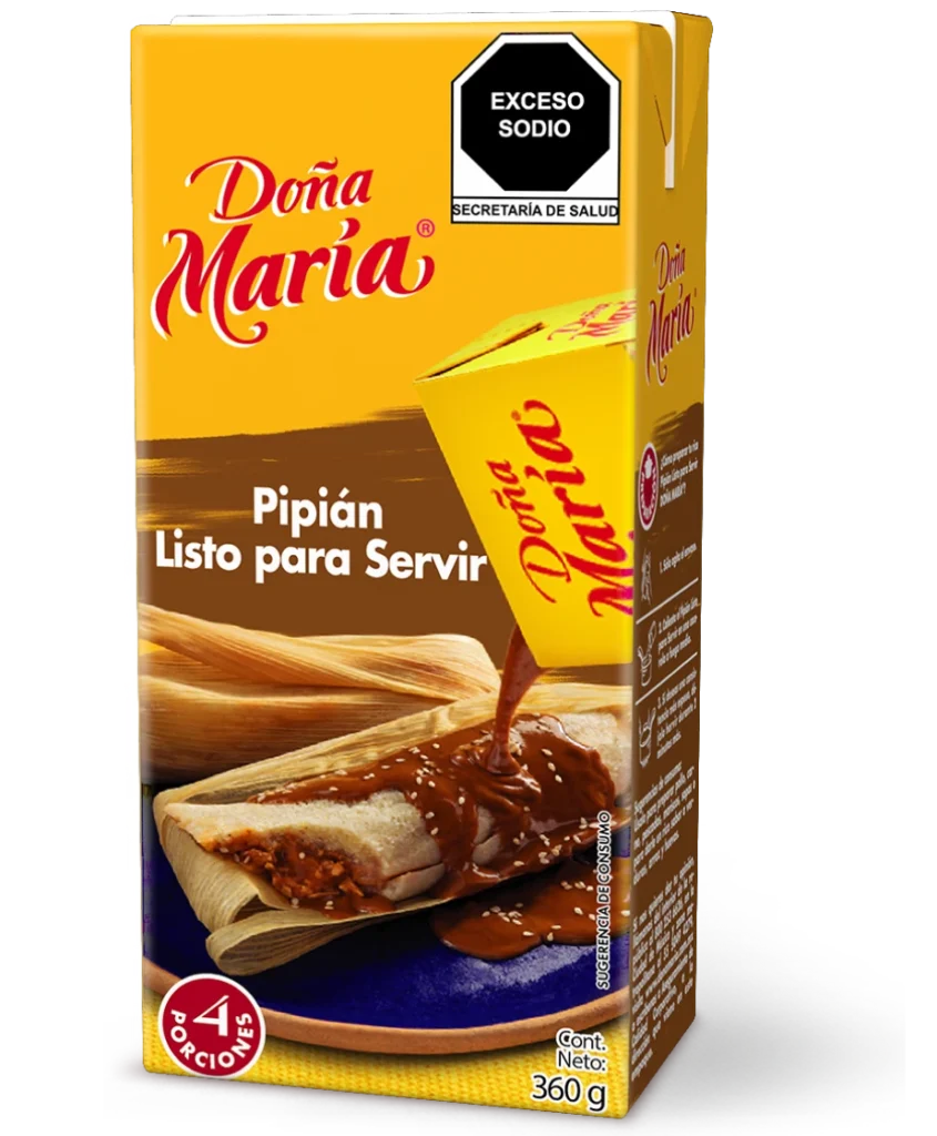 Envase de pipián listo para servir de 360g Doña María